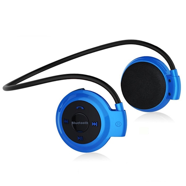 MP3-spelare Bluetooth-hörlurar, Trådlösa Sportheadset MP3-spelare med FM-radio, Stereo-hörlurar TF-kort MP3 Max till 32 GB blue blue