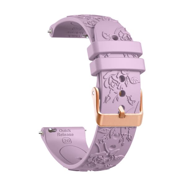 Urrem til Garmin Vivoactive 5 / Vivoactive 6/3/3, 20 mm blød silikone lilla