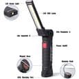 LED Arbeidslampe - RNEMITERY - Oppladbar - 5 Moduser - Magnetisk - 2 Deler