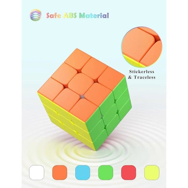 Speed Cube - Snabb Smidig Rotation Solid Hållbar & Icke-klibbig Frostad, Bästa Pussel Magic Cube Leksak - Roterar Snabbare Än Originalet för Barn