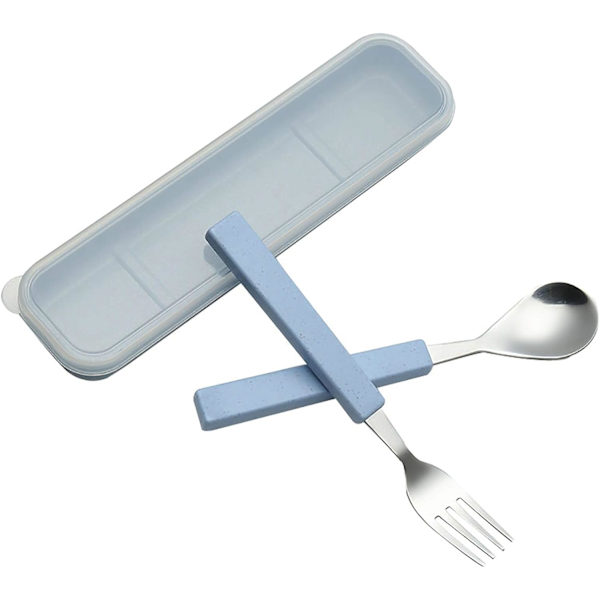 2-delad barnsbestickset 18/10 rostfritt stål barnbestickset silver bestickset silverbestick middag