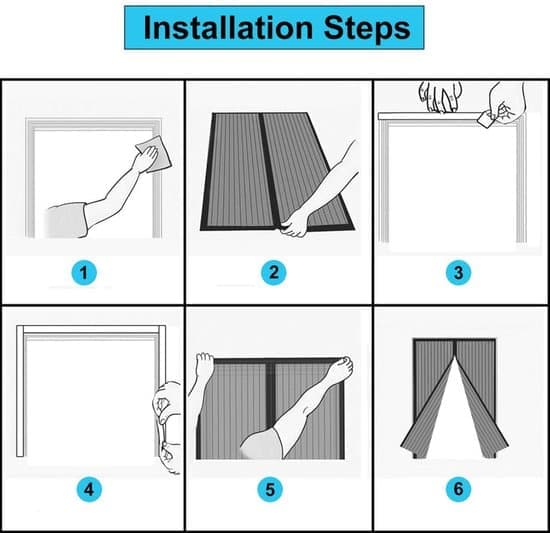 Magnetic Door Screen - 80x210 cm Self-Closing - High-Density Insect Net - No Drilling Required - White