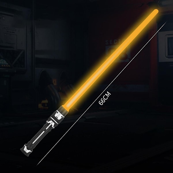 Star Wars Laser Sword Leksaker med Ljud & Ljus-up för Barn Anti-slip Handtag Lightsaber Cosplay Party Props-Perfet Yellow Yellow
