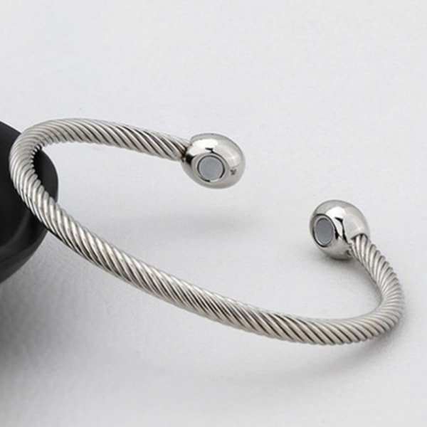 Magnetiska koppararmband för kvinnor, fashionabla flätade koppararmband för kvinnor, magnetiska koppararmband