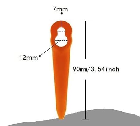 100-pakning Stihl Polycut 2-2 3-2 Kompatible Blader