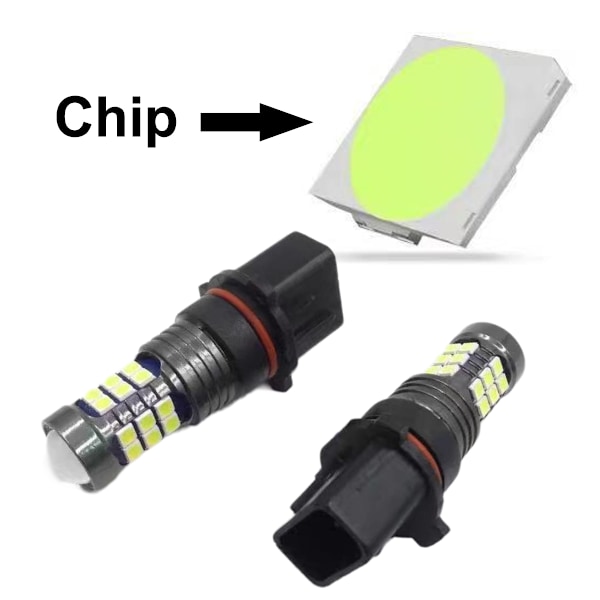 2x P13W LED Audi A4 B8 Dagsljus Vita 6000K Lampor