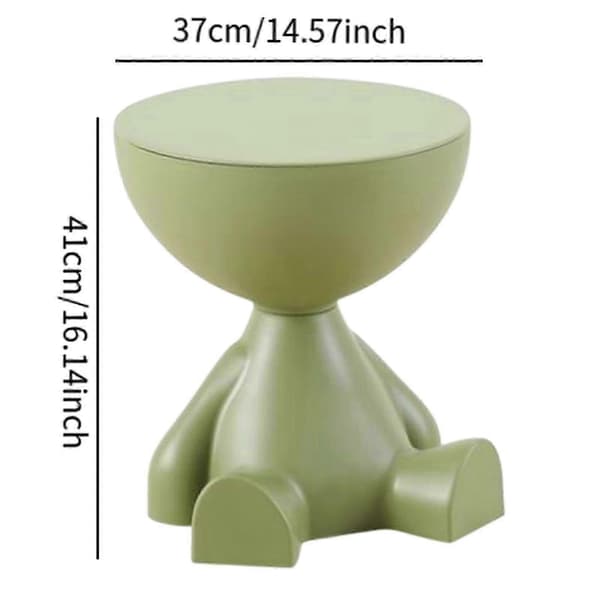 Compact Sofa Side Drink Table, Decorative Accent Table for Living Room, Bathroom, Office, Patio Green