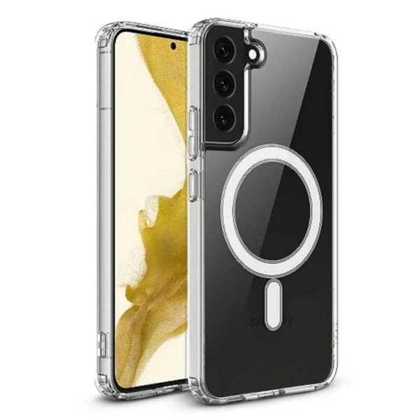 Galaxy S21 FE Magnetic Phone Case Magsafe Compatible Transparent transparent