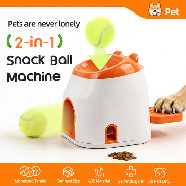Snack, interaktiv hundeboldkaster indendørs udendørs legetøj til små til store hunde
