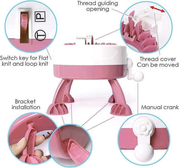 Knitting Machine 22-Gauge Intelligent Knitting Machine Rotating Double Knitting Machine