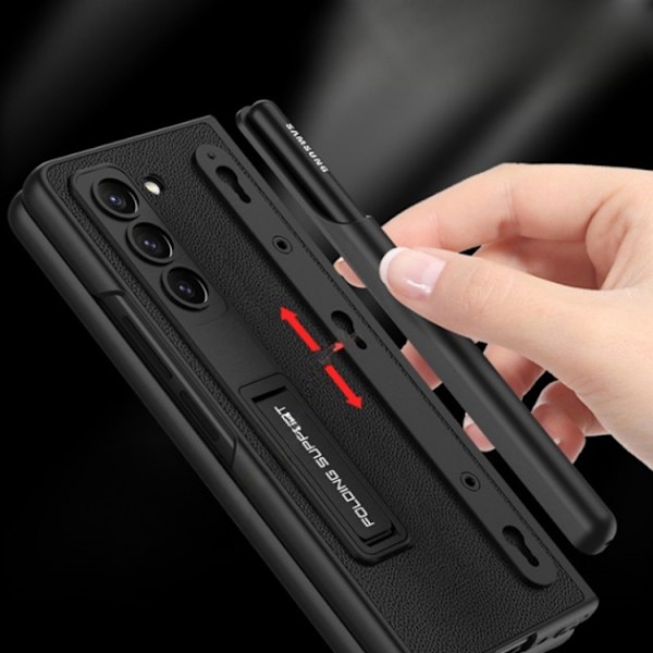 GKK Galaxy Z Fold 5 Mobilskal Magnetic Kickstand - Svart