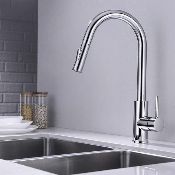 Erstatningssprayhode | Krompolert kranmunnstykke | ABS-plast | 2 moduser | Ripebestandig belegg (krom)