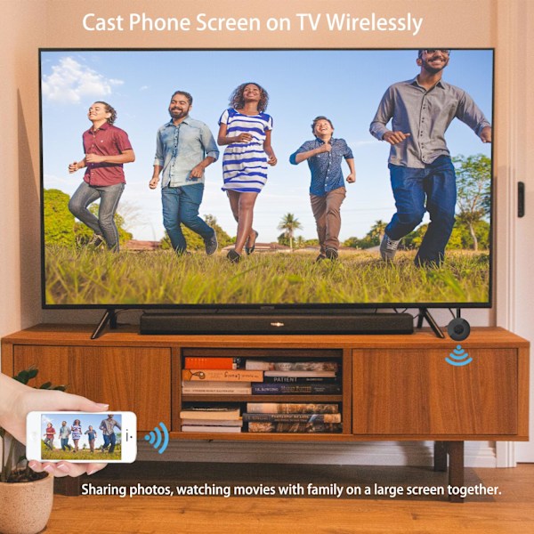 Wireless HDMI Display Adapter WiFi Screen Cast Mirroring Media Streaming Dongle Receiver