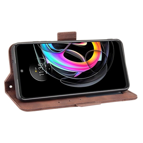 Modernt Motorola Edge 20 Fusion / Motorola Edge 20 Lite fodral med plånbok - Brun Brun