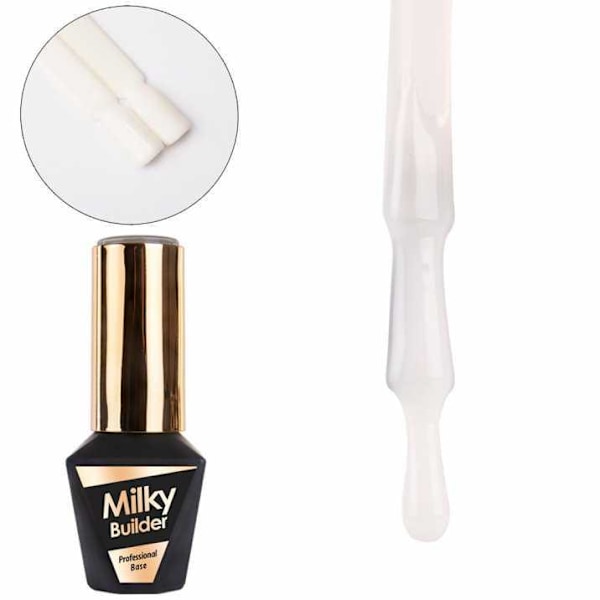 Baslack - Milky Builder Base - Snow - 10g - UV-gel/LED - Mollylac