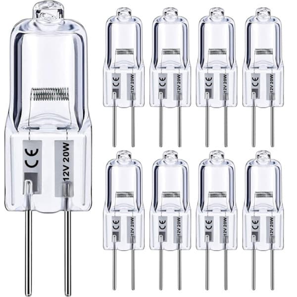 10-pack G4 halogenlampor - Varmvitt ljus, 10W (10-pack)