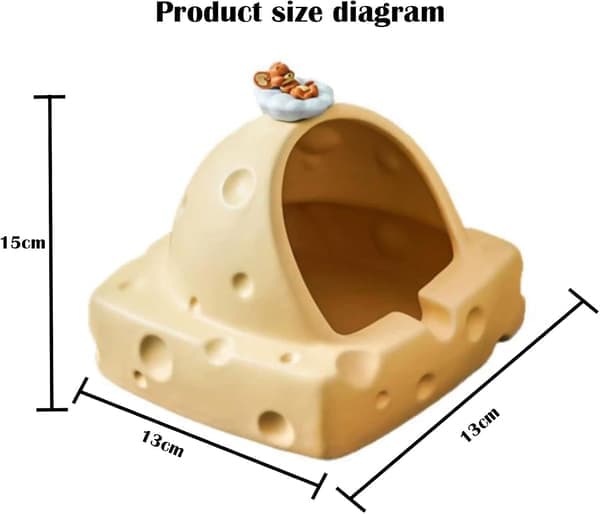 Luxury Ceramic Ashtray, Creative Ashtray, Fireproof, Windproof, Suitable for Home Use (Yellow, 13 * 13 * 15 cm)