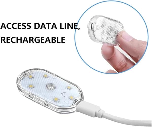 2 stk. bil atmosfære lys touch lys indvendig belysning bil USB læsning hale boks LED modificerede lys