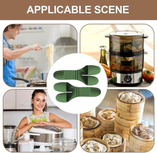 Silicone Mini Oven Mitts, Green with Pinch Grip, Non-Slip Finger Mitts - Small Kitchen Gloves Suitable for Cooking, Baking, and Roasting.