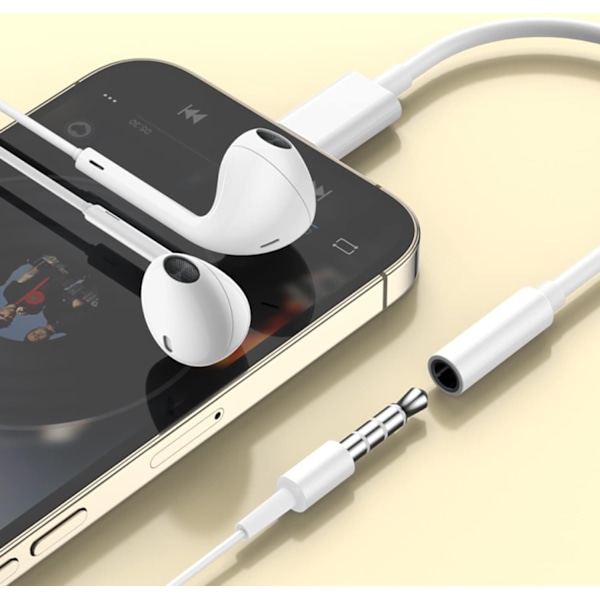 2x Lightning till 3,5mm Adapter – För iPhone & iPad