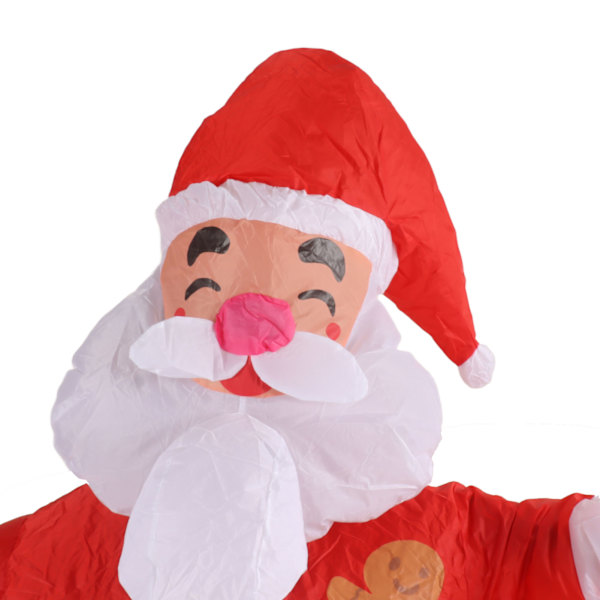 Uppblåsbar juldräkt rolig uppblåsbar jul festdocka kostym för 150‑190cm vuxen cosplay stort huvud tomte