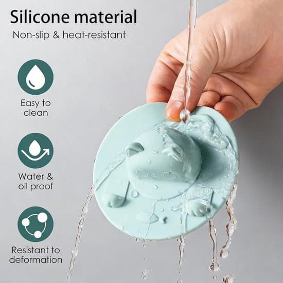 Tea Strainer Holder for Mugs - Silicone Tea Strainer Holder - Silicone Mug Lid - Tea Strainer Accessory - Universal Lightweight Reusable Cat Shaped Mug Lid