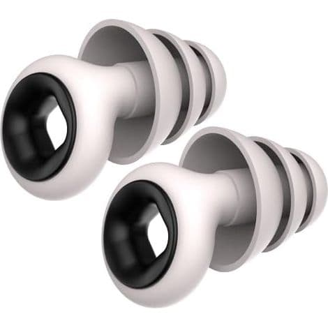 Noise-cancelling earplugs, washable and reusable, silicone earplugs