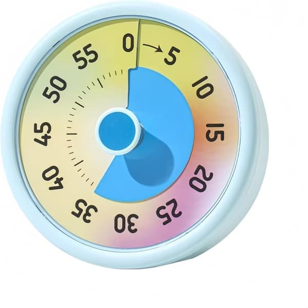 Visuell timer för barn 60-minuters nedräkningstimer för klassrum kontor kök Pomodoro timer kökstimers för matlagning tidshantering med tyst
