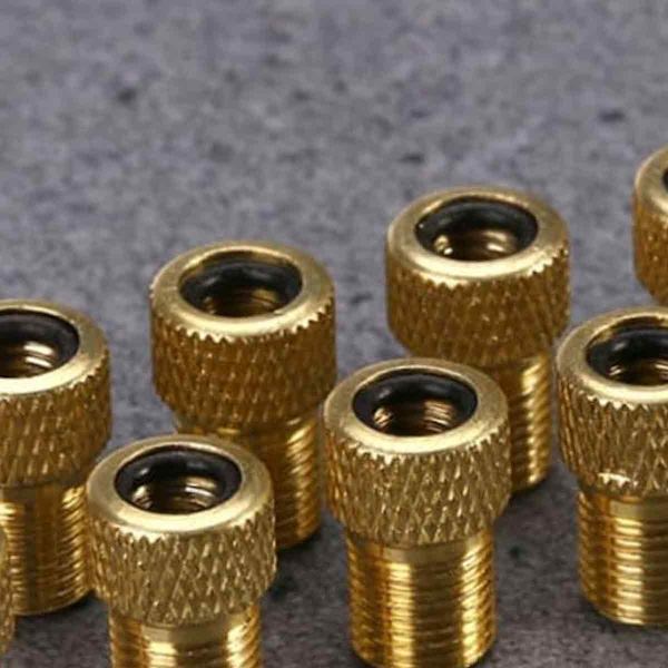 4-pack cykelventil adaptrar, adapterhjulventil med tätningsringar, ventiladapter cykel, cykel Presta ventiladapter för mountainbikes,