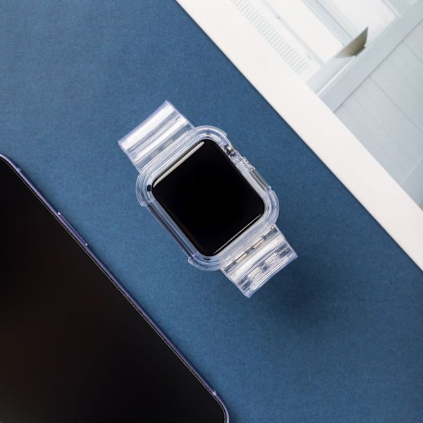 Stropplyssett silikonbånd armbånd armbåndetui for klokke 3 42mm / klokke 2 42mm blå