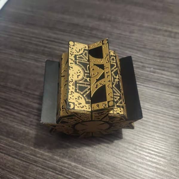 Fungerande Lemarchands Lament Configuration Lock Puzzle Box Från Hellraiser Decor