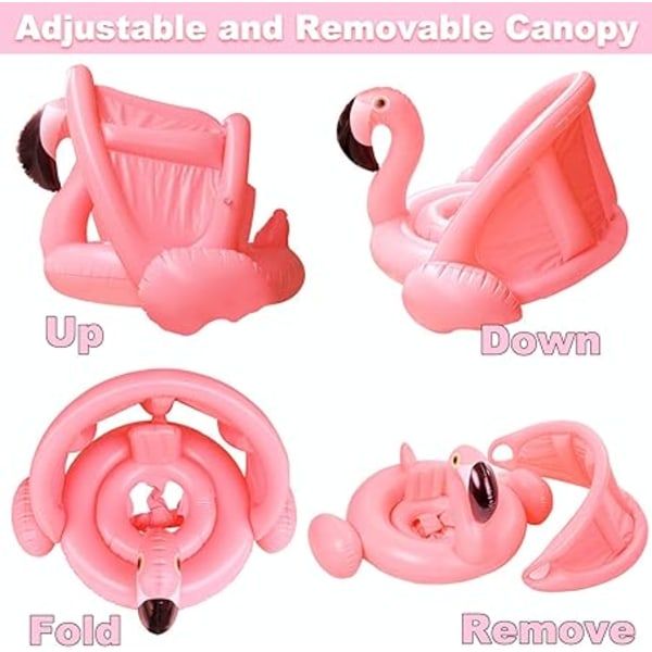 Uppblåsbar Flamingo Pool Float Simbassäng Uppblåsbar Float