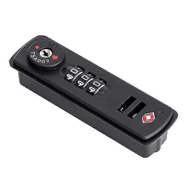 1 x TSA007 Combination Padlock for Luggage and Suitcases 3 Digits (many different combinations) - Black