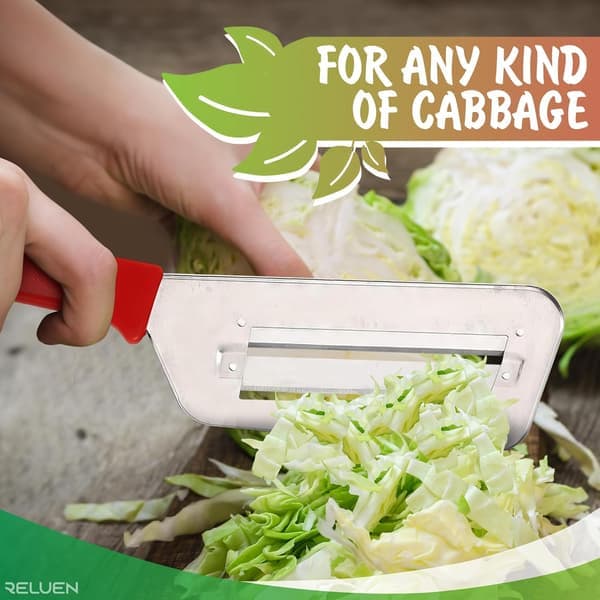 Cabbage Shredder - Stainless Steel Shredder with an Ergonomic, Non-Slip Handle, 30 cm Rust-Resistant Cabbage Slicer.