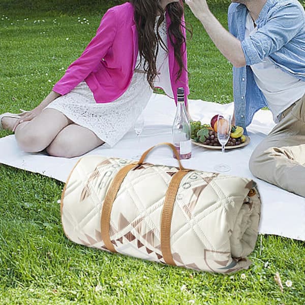 Utomhus picknickfilt strandmatta vikbar sandtät lättviktstillbehör campingfilt picknickmatta för backpacking inomhus