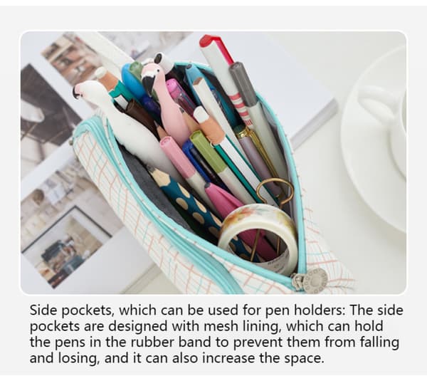 Multifunctional Pencil Case Korean Simple Creative High School Girl Canvas Large Capacity Pencil Case Pencil Case