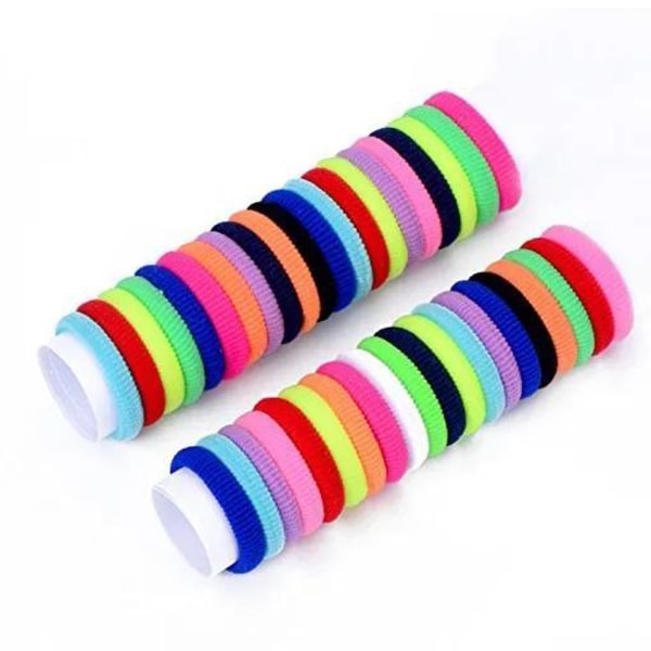100st Mjuka Hårsnoddar, Hårband, Hair bands MultiColor NR 1 MultiColor NR 1