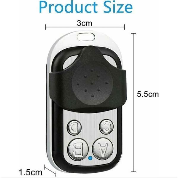 Universal Remote Control [2 Pieces], 433 MHz Universal Door Remote Control for Automatic Garage Doors