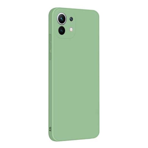 Xiaomi Mi 11 Lite - Silikon Skal Mikrofiber Ljusgrön Ljusgrön