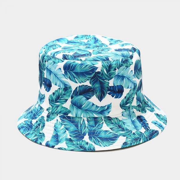 Aveki Unisex 100 % bomull sammenleggbar bøttehatt solhatt ensfarget for menn kvinner