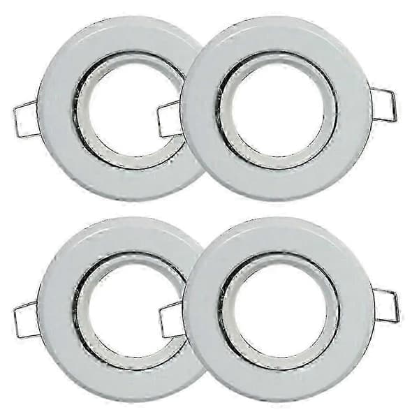 Downlight 4 stk MR11 GU4-sett for 50/60 mm innfelt belysning, nikkelfront