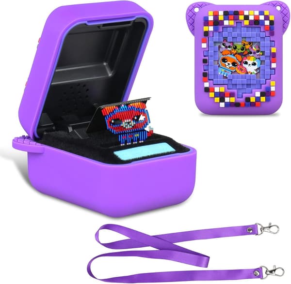 Bärväska kompatibel med Bitzee Interactive Toy Digital Pet, bärbart silikonskyddsfodral för Bitzee Digital Pet