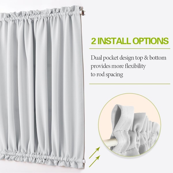 1 Panel Dörrdraperi - Rum Mörkläggande Stångficka Skjutdörr Draperingar Sekretess Ljusblockering För Fransk Dörr $1 Panel Fransk Dörr Gardin