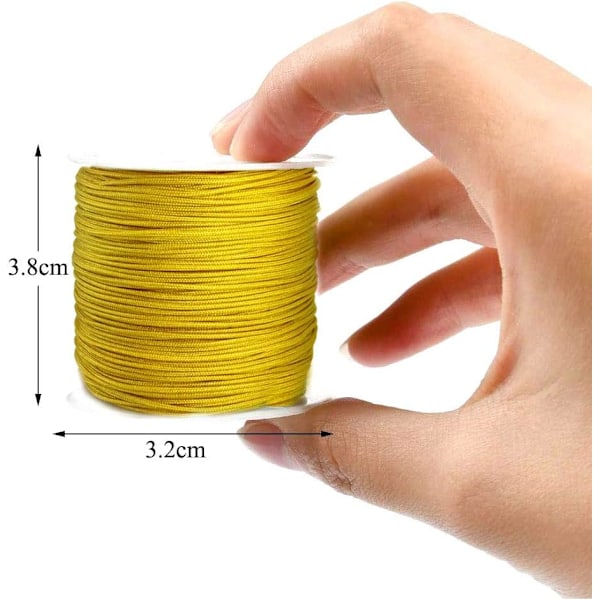 Armbandssnören, flerfärgad bomullstråd, flätad nylon