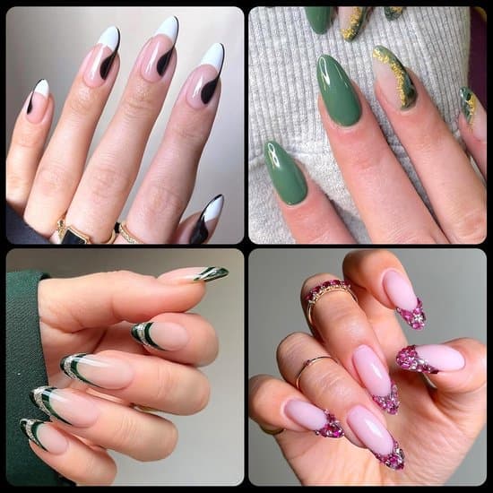 600 Mandelformede Negletips - Bløde Gel Tips til Negleforlængelser - 12 Størrelser Akryl Tips til Salon- og Hjemmebrug - DIY Manicure Sæt