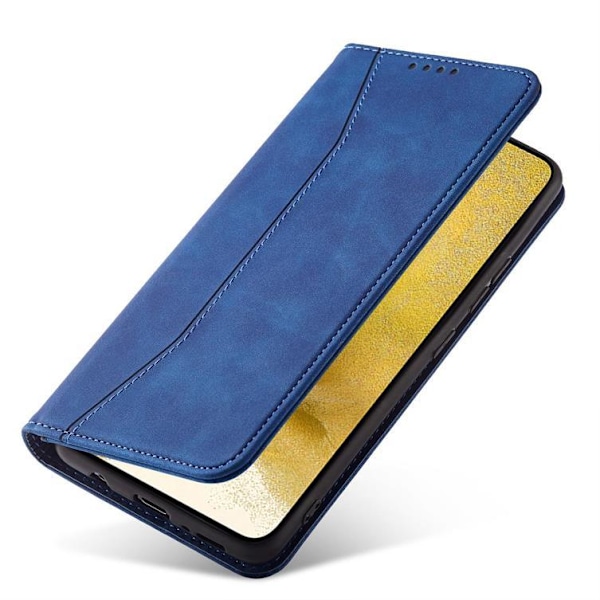 Galaxy S22 Plus Plånboksfodral Magnet Fancy - Blå