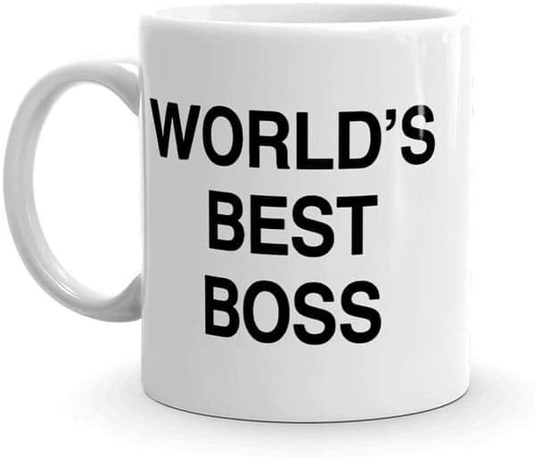 Mugg, Bästa Chef Kaffemugg Vit Kontor och Annat Lämpligt