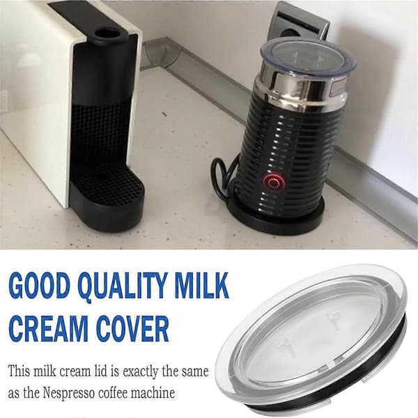 93271 Låg til mælkeskummer til Nespresso Aeroccino 3 3R - Låg & Forsegling Transparent