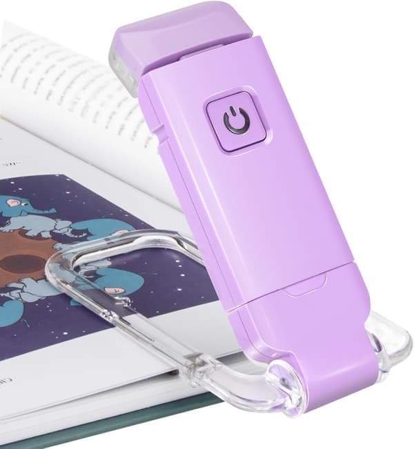 LED Clip-on Book Light USB Rechargeable Bookmark Lamp Bedside Lamp for Reading Kids Book Light Adjustable Brightness.