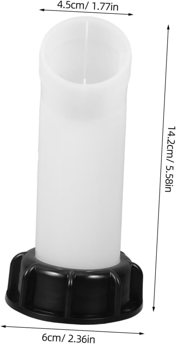 3 stk avløpsrør for 2 \" IBC 1000L - slangeforlengelse og adapter